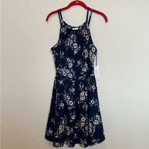 Nine Britton Lulu Knit Dress. Navy. Size Large